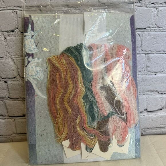 Elsa Williams Crewel Embroidery Kit‎ Summer Orchid #00318 16x20 UNOPENED - Picture 2 of 2